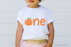 First Birthday with Pumpkin SVG, DXF, PNG, EPS Product Image 3