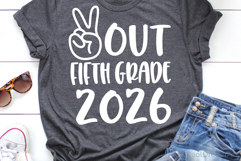 Out Fifth Grade 2026 SVG, DXF, PNG, EPS Product Image 2