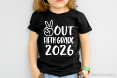 Out Fifth Grade 2026 SVG, DXF, PNG, EPS Product Image 1