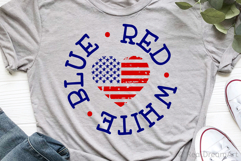 Red White and Blue SVG, DXF, PNG, EPS Product Image 3
