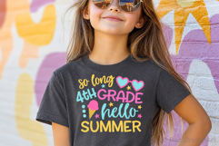 So Long 4th Grade Hello Summer SVG, DXF, PNG, EPS Product Image 1