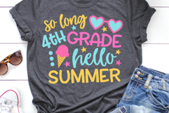 So Long 4th Grade Hello Summer SVG, DXF, PNG, EPS Product Image 2