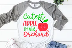 Cutest Apple in the Orchard SVG, DXF, PNG, EPS Product Image 2