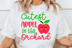 Cutest Apple in the Orchard SVG, DXF, PNG, EPS Product Image 1