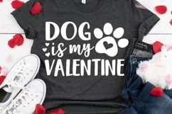 Dog is My Valentine SVG, DXF, PNG, EPS Product Image 1