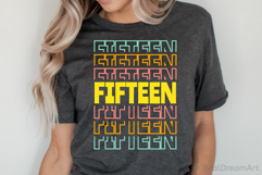 Fifteen Birthday SVG, DXF, PNG, EPS Product Image 3