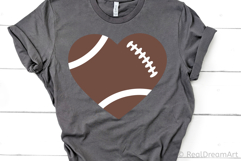 Football Heart SVG, DXF, PNG, EPS Product Image 4