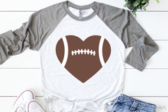 Football Heart SVG, DXF, PNG, EPS Product Image 2