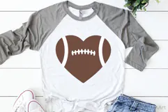 Football Heart SVG, DXF, PNG, EPS Product Image 2