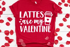 Lattes Are My Valentine SVG, DXF, PNG, EPS Product Image 2
