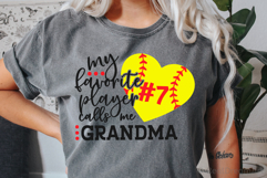 My Favorite Player Calls me Grandma SVG, DXF, PNG, EPS Product Image 3