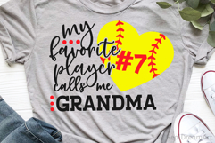 My Favorite Player Calls me Grandma SVG, DXF, PNG, EPS Product Image 1