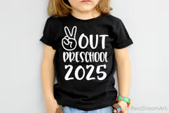 Out Preschool 2025 SVG, DXF, PNG, EPS Product Image 1
