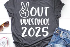Out Preschool 2025 SVG, DXF, PNG, EPS Product Image 2