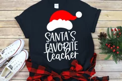 Santas Favorite Teacher SVG, DXF, PNG, EPS Product Image 1