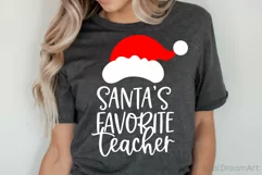 Santas Favorite Teacher SVG, DXF, PNG, EPS Product Image 2