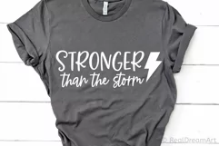 Stronger than the Storm SVG, DXF, PNG, EPS Product Image 2