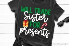 Will Trade Sister for Presents SVG, DXF, PNG, EPS Product Image 3