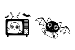 Retro Halloween Dingbats Product Image 6