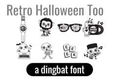 Retro Halloween Dingbats Product Image 2