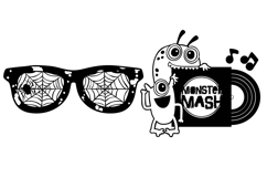 Retro Halloween Dingbats Product Image 11