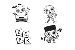 Retro Halloween Dingbats Product Image 9