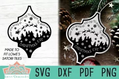 Search The Skies Christmas Arabesque Ornament for Cut or Print