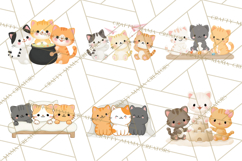 Kawaii Cat Clipart, Cute Kitten PNG, Fun Cat Illustrations Product Image 8