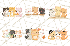 Kawaii Cat Clipart, Cute Kitten PNG, Fun Cat Illustrations Product Image 7