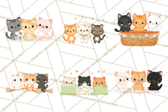 Kawaii Cat Clipart, Cute Kitten PNG, Fun Cat Illustrations Product Image 4