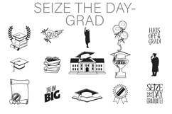 Seize the Day Graduate Dingbats Product Image 1