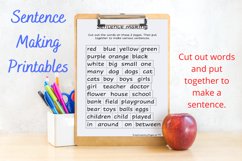 Sentence Making Worksheets Product Image 1