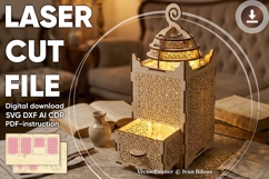 Shadow box - laser cut file, Vector pattern Product Image 1