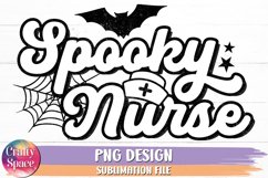 Spooky Nurse PNG Sublimation | Nurse Halloween PNG Product Image 1