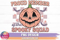 Proud Member of the Spooky Squad Halloween PNG Sublimation Product Image 1