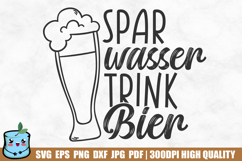 Spar Wasser Trink Bier - German Beer Design Product Image 1