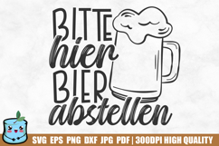 Bitte Hier Bier Abstellen - German Beer Design Product Image 1
