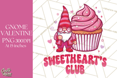 Sweethearts Club | Gnome Valentine PNG | Kids Valentines Day Product Image 1