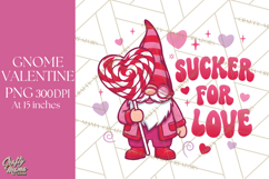 Sucker For Love | Gnome Valentine PNG | Kids Valentines Day Product Image 1