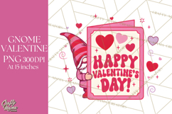 Gnome Valentine PNG | Happy Valentines Day Sublimation Png Product Image 1