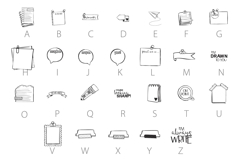 Sketched Notes Dingbats Product Image 3