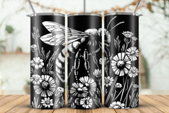 Tumbler laser svg|20oz Tumbler Honey Bee wrap Product Image 1