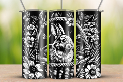 20oz Tumbler laser svg Easter Banny wrap | Skinny wrap Product Image 1