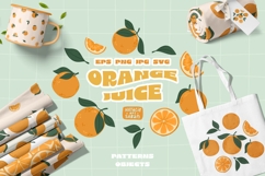 Oranges Elements &amp; Patterns | EPS PNG JPG Product Image 1