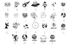 Space Cats Dingbats Product Image 4