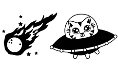 Space Cats Dingbats Product Image 11