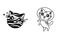 Space Cats Dingbats Product Image 12