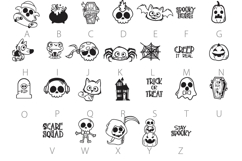 Spooky Kids Dingbats Product Image 4