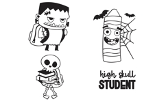 Spooky School Dingbats Product Image 5