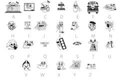 Spooky School Dingbats Product Image 4
